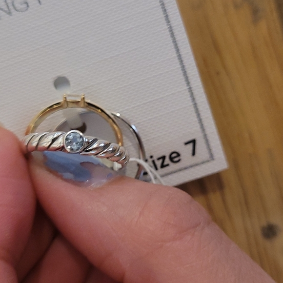 3 - Argento & Annika witt sterling 925 4ever baguette infinity ring stud… - Picture 6 of 6